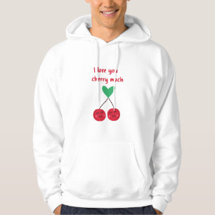 Ik hou van jou kers veel Valentijn Hoodie