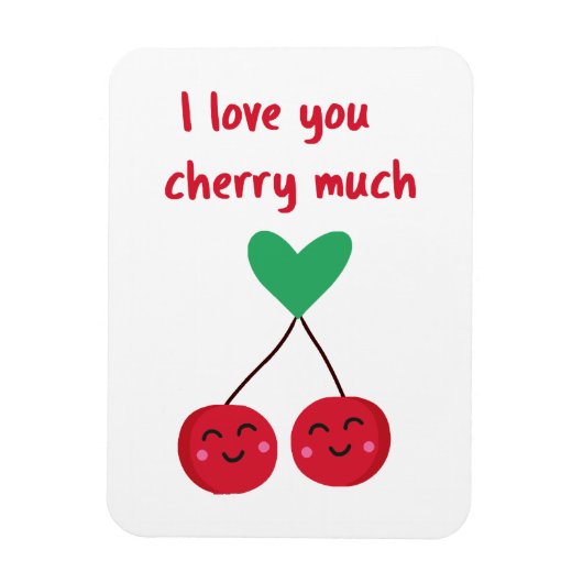 Ik Hou Van Jou Kers Veel Valentijn Magneet (Verticaal)