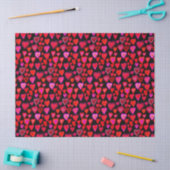 Ik hou van jou, kerst hart patroon tissuepapier (Craft)