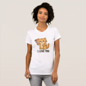Ik hou van jou Kitten T-shirt (Voorkant volledig)