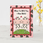 Ik Hou Van Jou - Koeien Kaart (Gele Bloem)