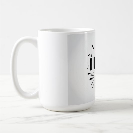 Ik hou van jou koffiemok (Links)