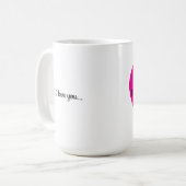 Ik hou van jou koffiemok (Voorkant links)