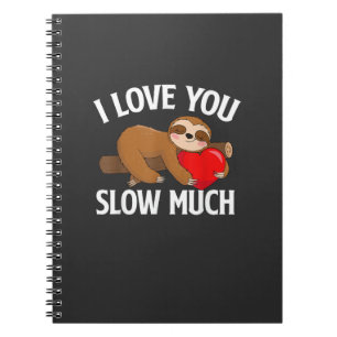 Ik hou van jou langzaam veel - Valentijnsdag Luiaa Notitieboek