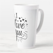 ik hou van jou latte mok (Rechterhoek)