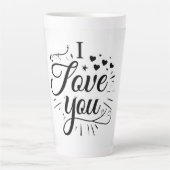 ik hou van jou latte mok (Voorkant)