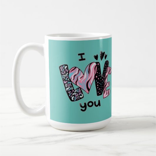 Ik hou van jou Latte mok (Links)