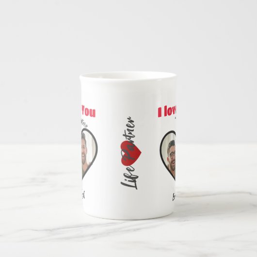 Ik hou van jou, levenspartner, koppels mok (Voorkant)