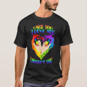 Ik hou van jou, LGBTQ Ally Pride T-shirt (Voorkant)