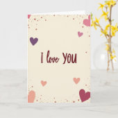 Ik Hou Van Jou Liefdeshart Kaart (Gele Bloem)