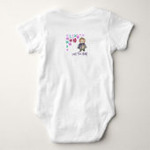 Ik hou van jou Mam Bloemen & Graphic Romper (Achterkant)