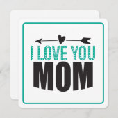 Ik hou van jou mama feestdagenkaart (Voorkant / Achterkant)