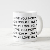 Ik hou van jou mama harten grote koffiekop (Voorkant rechts)