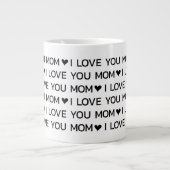 Ik hou van jou mama harten grote koffiekop (Voorkant)