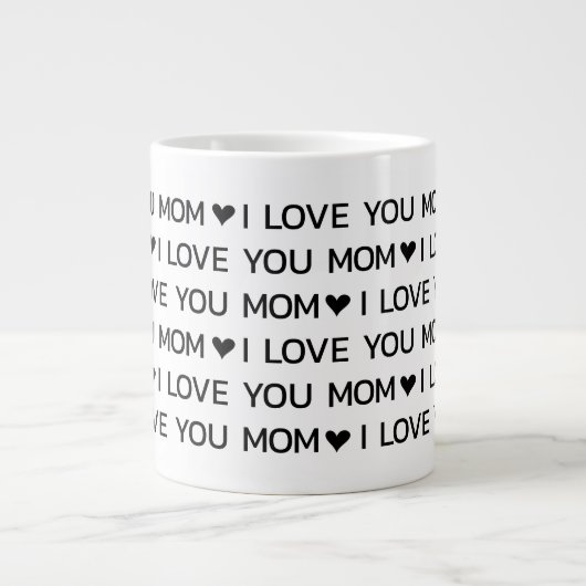Ik hou van jou mama harten grote koffiekop (Voorkant)