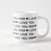 Ik hou van jou mama harten grote koffiekop (Rechts)
