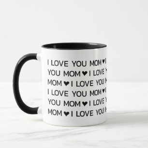 Ik hou van jou mama harten mok