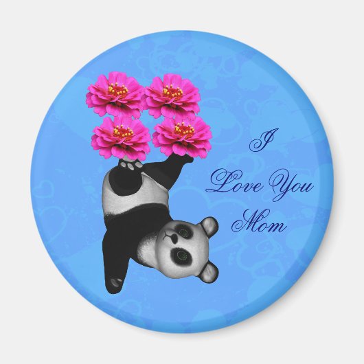 Ik hou van jou mama jongleer panda  magneet (Voorkant)