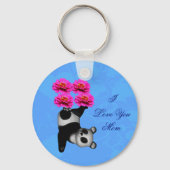 Ik hou van jou mama jongleer panda sleutelhanger (Achterkant)