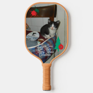 Ik hou van jou mama kat, kerst pickleball paddle
