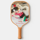 Ik Hou Van Jou Mama Kat , Kerstmis Pickleball Paddle (Achterkant)