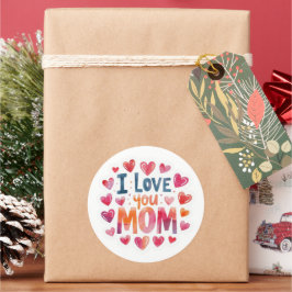 Ik hou van jou mama  ronde sticker