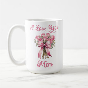 Ik hou van jou mama roze roos mok – Moederdag cade