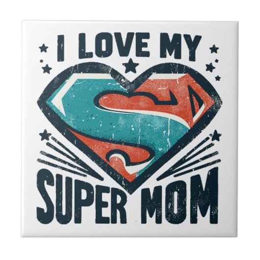 Ik hou van jou mama tegeltje (Voorkant)