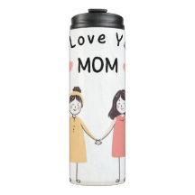 Ik hou van jou mama thermische tumbler | Moederdag