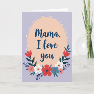 Ik Hou Van Jou Mama Wenskaart Kaart
