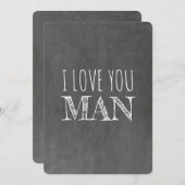 Ik hou van jou MAN Grappig voorstel voor bruidsjon Kaart (Voorkant / Achterkant)