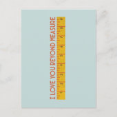 Ik hou van jou, meer dan maatstaf briefkaart (Voorkant)