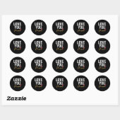 Ik hou van jou, meer van harte ronde sticker (Vel)