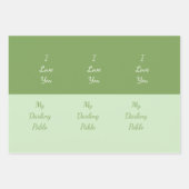 Ik hou van jou, mijn schat inpakpapier vel (Voorkant)