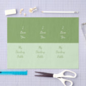 Ik hou van jou, mijn schat tissuepapier (Craft)