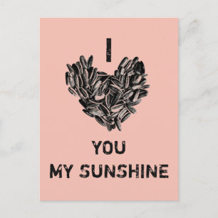 "Ik hou van jou mijn zonneschijn" Grappig Schattig Briefkaart