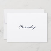 Ik hou van jou moderne donkere hart elegante blauw kaart (Achterkant)