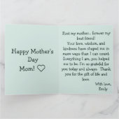 Ik hou van jou Moeder Bloemenkrans - Fijne Moederd Kaart (Binnen)