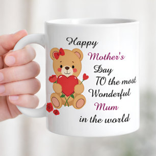 Ik hou van jou Moeder Cadeau, Prachtige Moeder Moe Tweekleurige Koffiemok