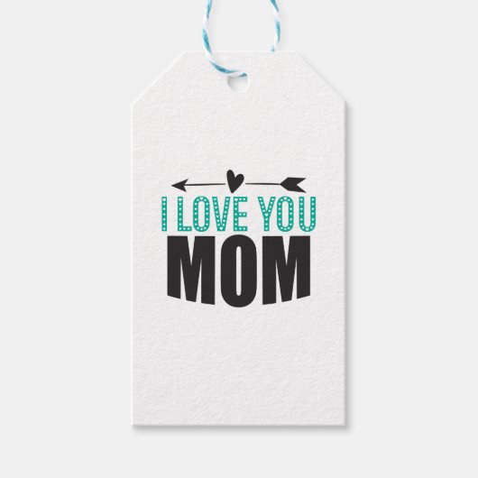 Ik hou van jou Moeder Cadeaubijsluiter Cadeaulabel (Voorkant)