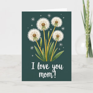 Ik Hou Van Jou Moeder Paardenbloem Kaart