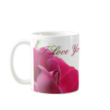 Ik hou van jou moeder zachte roze roos