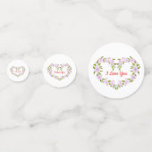 Ik hou van jou Mooie bloemen Confetti (Achterkanten)