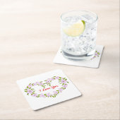 Ik hou van jou Mooie bloemen Kartonnen Onderzetters (Insitu)