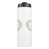 Ik hou van jou Mooie bloemen Thermosbeker (Voorkant)