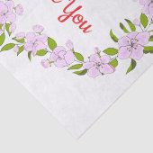 Ik hou van jou Mooie bloemen Tissuepapier (Detail)