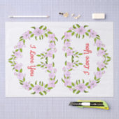 Ik hou van jou Mooie bloemen Tissuepapier (Craft)