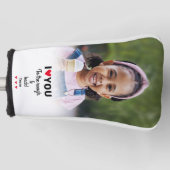 Ik hou van jou naar de ruwe & terug Aangepaste fot Golfheadcover (Voorkant)