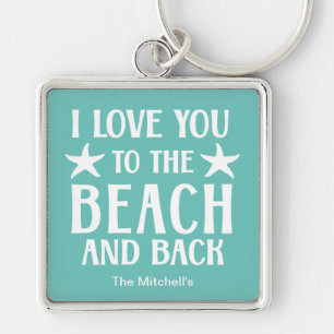 Ik hou van jou naar het strand en terug - Zomer ku Sleutelhanger