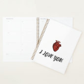 "Ik hou van jou"-notitieboek met anatomische harti Planner (Display)
